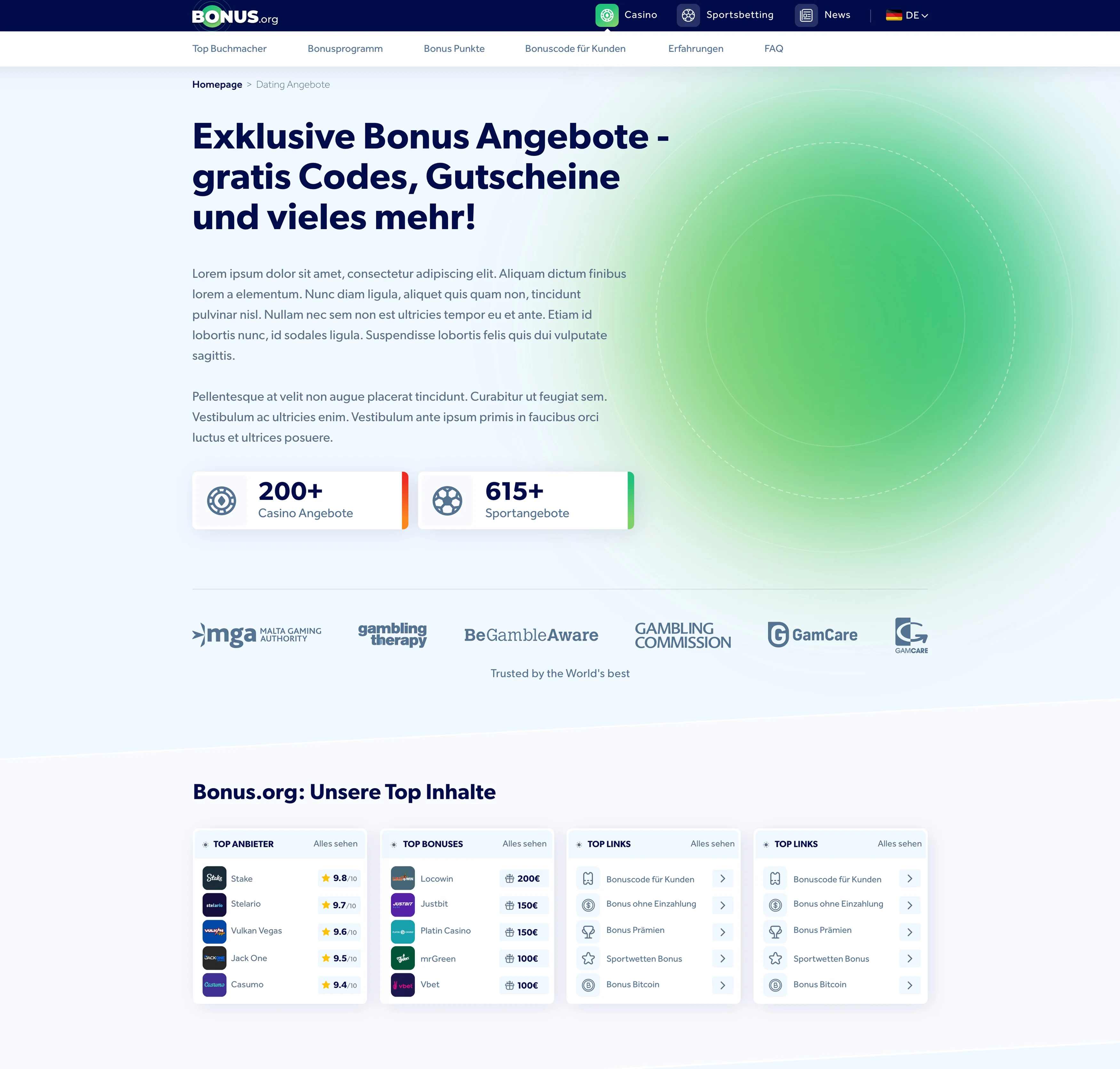 Bonus.org website interface